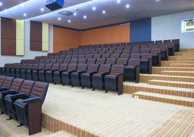 Acoustic wall panels for lecture theatre