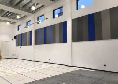 Leicester sports hall acoustic wall panels