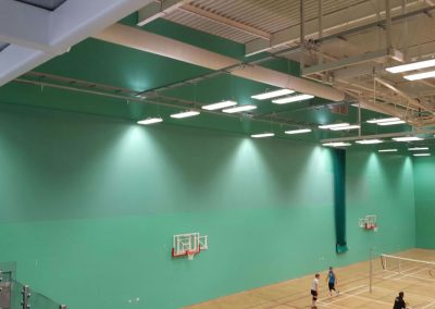 Acoustic panels for sports halls