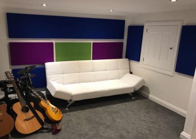 Music room acoustic tiles