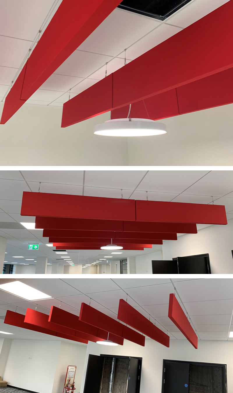 Acoustic office baffles in Cardiff