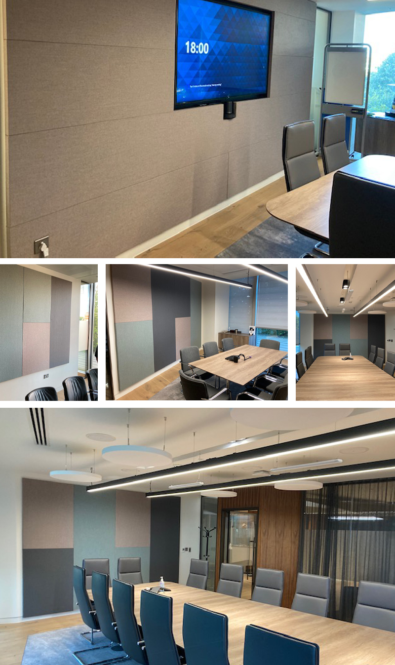 Sound absorbing wall panels